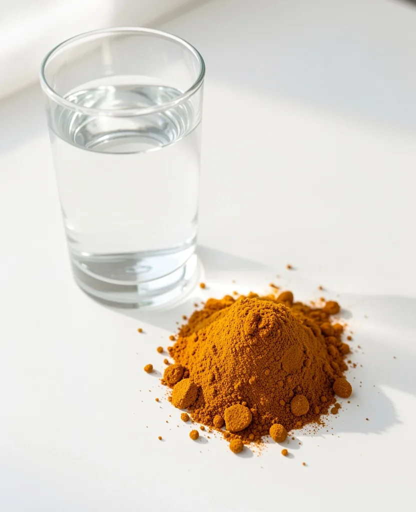 Supplement powder and water glass in a recovery setting